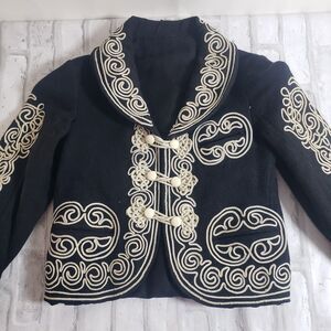 Vintage Kids Wool Mariachi Charro Jacket